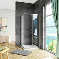 700x700x1850mm Square Corner Entry Shower Enclosure