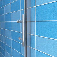 1000mm Sliding Shower Door Walk In Enclosure Bathroom Cubicle 1850mm Height