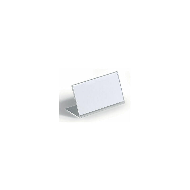 Portanombres acrílico de sobremesa forma de L H x A 52 x 100