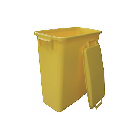 Recogedor de residuos y material reciclable 60l A590xL285xF555mm PE amarillo GRAF