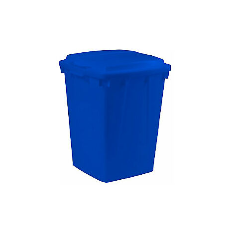Recogedor de residuos y material reciclable 90l A600xL485xF510mm PE azul GRAF