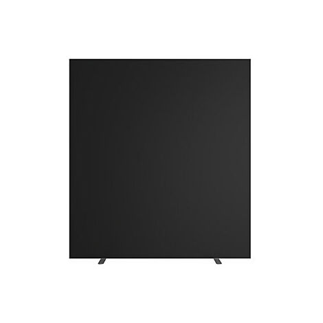 Trennwand easyScreen  einfarbig  schwarz  Breite 1600 mm
