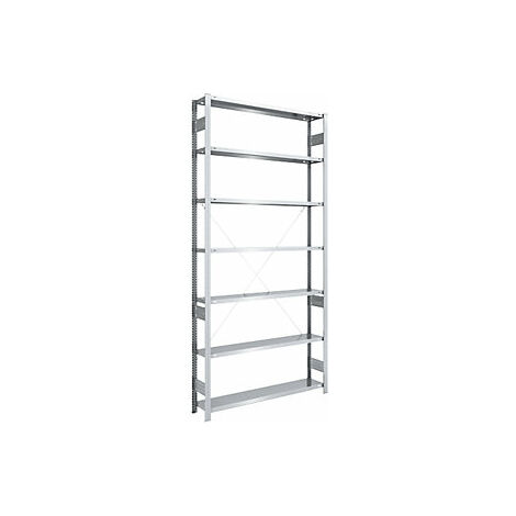 Estantería ensamblable amplia  galvanizada  altura 3000 mm  (1/2)