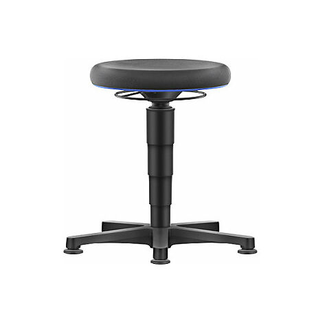 Taburete Allround  con tacos  Supertec  anillo de color azul