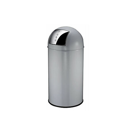Cubo de basura con trampilla  acero  capacidad 40 l  H x Ø 740