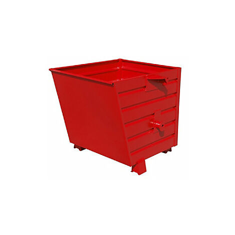 Volquete  apilable  capacidad 0,55 m³  rojo vivo RAL 3000