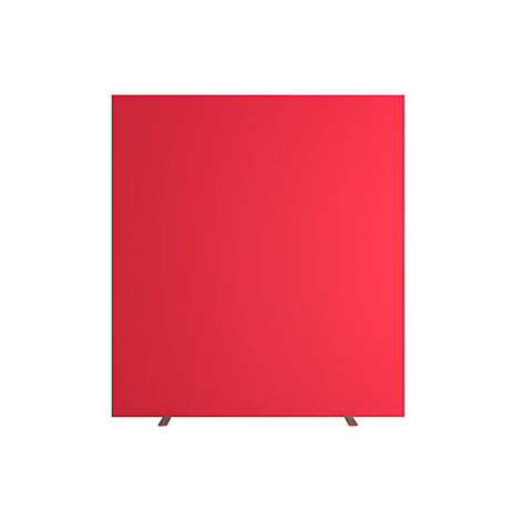Trennwand easyScreen  einfarbig  rot  Breite 1600 mm