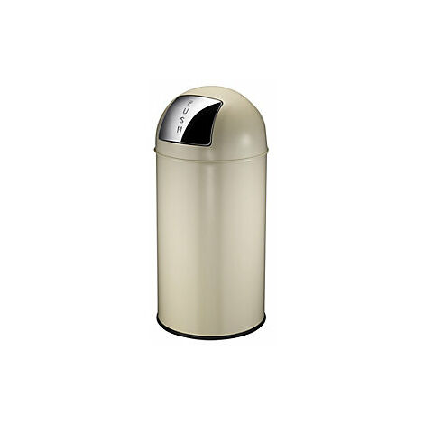 Cubo de basura con trampilla  acero  capacidad 40 l  H x Ø 740