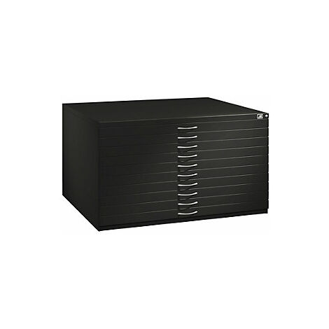 Armario para planos  DIN A0  10 cajones  altura 760 mm  gris