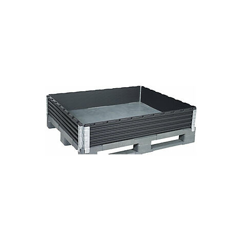 Cerco de plástico  UE 2 unidades  para palet industrial 1200 x