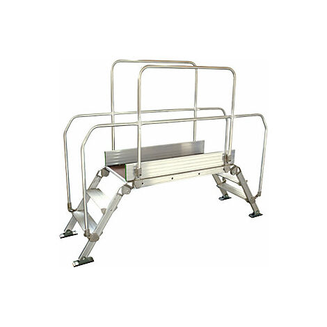 Pasarela de aluminio con escalera  carga máx total 200 kg  3