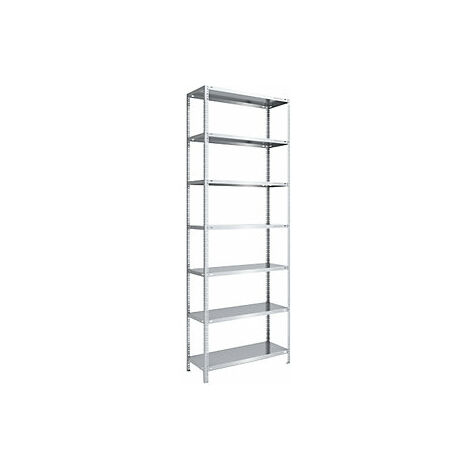 Estantería atornillable de almacén galvanizada semipesada (1/2)