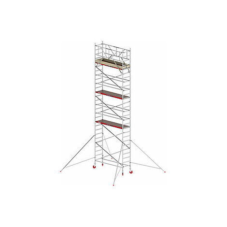 Andamio rodante RS TOWER 41 estrecho  plataforma de madera 