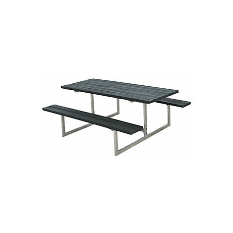 Banco para grupos de 6 personas L x P 1770 x 1550 mm tablones (1/4)