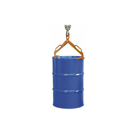 Pinza para bidones  para bidones de pie de 200 l  naranja