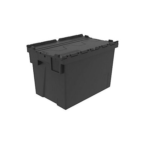Mehrweg-Stapelbehälter  LxBxH 600 x 400 x 400 mm  schwarz