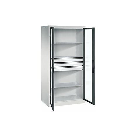 Armario de puertas batientes con ventanilla  H x A x P 1950 x (1/4)