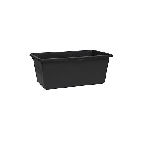 Cubeta de plástico  capacidad 90 l  640 x 350 mm  negro
