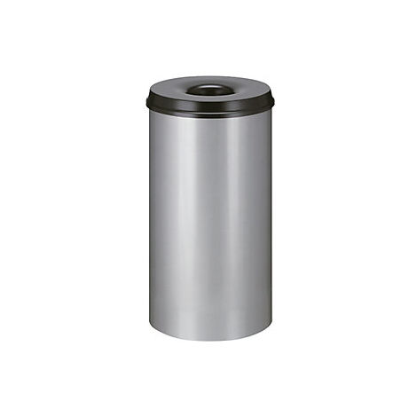Papelera de seguridad  acero  autoextinguible  capacidad 50 l