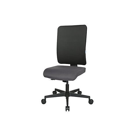 Silla giratoria de oficina V1 de asiento plano  pata en cruz de (1/2)