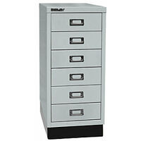 Serie 29 MultiDrawer™ con zócalo DIN A4 6 cajones gris