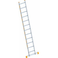 Escalera de mano de aluminio con peldaños anchura 450 mm 12
