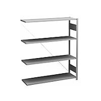 Estantería ensamblable auxiliar galvanizada altura 1200 mm