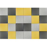 Akustik-Wandfliese HxB 300 x 300 mm VE 24 Stk je 8 x gelb