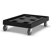 Rodador de transporte negro a partir de material reciclado