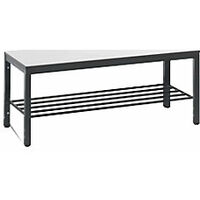 Banco para vestuarios COMFORT asiento de HPL longitud 1000 mm