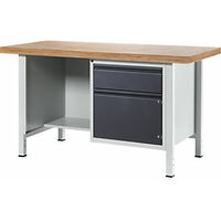 Banco de trabajo bastidor modular 1 cajón 1 puerta 1
