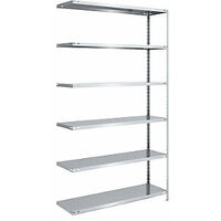Estantería atornillable de almacén galvanizada semipesada