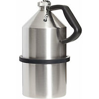 Recipiente de seguridad de acero inoxidable con tapón de rosca