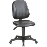 Bimos Unitec 2, silla de trabajo con rodillos - Cuero artificial - 440-620 mm - negro