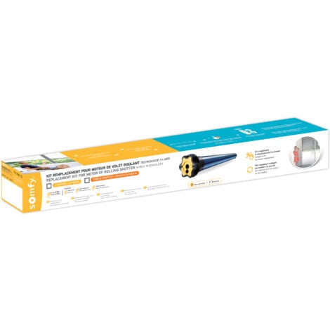 SOMFY 1240385 - Kit de remplacement avec moteur LT50 pour moteur volet roulant - Filaire - 10Nm - Fenêtre