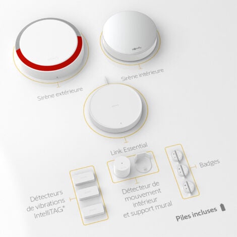 SOMFY 1875281 - Home Alarm Essential Plus - Alarme maison sans fil connectée - Somfy Protect - Compatible avec Alexa, l'Assistant Google et TaHoma (switch)