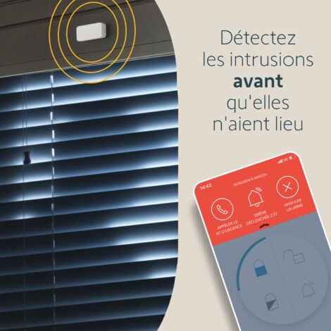 SOMFY 1875281 - Home Alarm Essential Plus - Alarme maison sans fil connectée - Somfy Protect - Compatible avec Alexa, l'Assistant Google et TaHoma (switch)