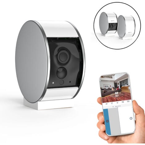 SOMFY 2401507 - Indoor Camera - Caméra de surveillance intérieure - Volet Motorisé - Détecteur de Mouvement & vision nocturne - Haut-Parleur & Microphone