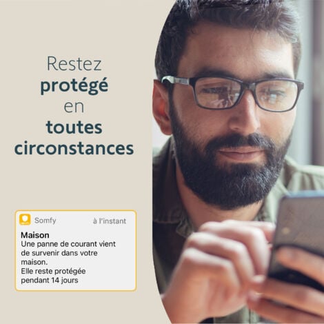SOMFY 1875259 - Home Alarm Advanced - Alarme maison sans fil connectée - Module GSM - Compatible avec Alexa, l'Assistant Google et TaHoma (switch)