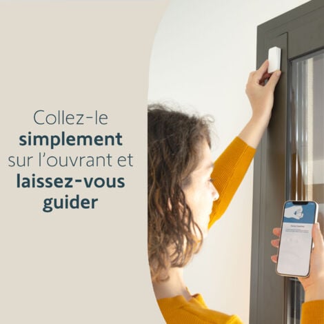 SOMFY 1875250 - Pack de 6 IntelliTAG - Détecteurs auto-protégés de vibration pour intérieur ou extérieur - Détection avant l'ouverture - Compatibles Somfy One (+) & Somfy Home Alarm (Advanced)