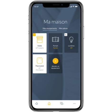 SOMFY 1870998 - Pack TaHoma switch + 1 prise connectée io - Commande intelligente compatible io, RTS, Zigbee 3.0, Multiprotocole & Multimarque - Compatible avec l'Assistant Google, Alexa