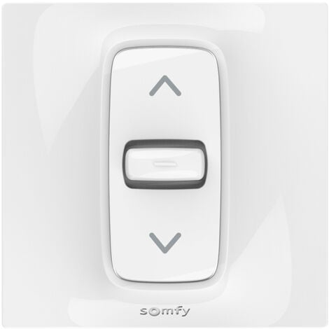 SOMFY 1870881 - Commande Inis pour Volet Roulant ou Store Filaire - Interrupteur pour Moteur Filaire 230V - 3 Ordres : Montée, Stop, Descente