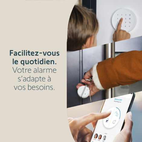 SOMFY 1875352 - Home Alarm Essential - Pack clavier - Alarme Maison sans Fil Connecté Wifi - Compatible avec Alexa, l'Assistant Google et TaHoma (switch)