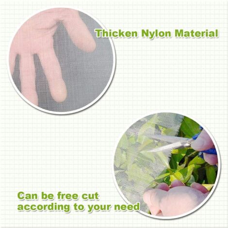 3m x 10m Filet Anti Insecte, Filet Anti-Insectes pour Plantes, Filet Anti Grele，Filet de Jardin, Filet Anti Insectes Potager, Maille Fine Anti-Insecte en Maille pour Plante, Potager,durable filet anti
