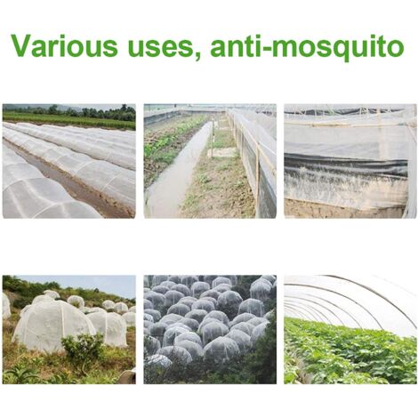 3m x 10m Filet Anti Insecte, Filet Anti-Insectes pour Plantes, Filet Anti Grele，Filet de Jardin, Filet Anti Insectes Potager, Maille Fine Anti-Insecte en Maille pour Plante, Potager,durable filet anti