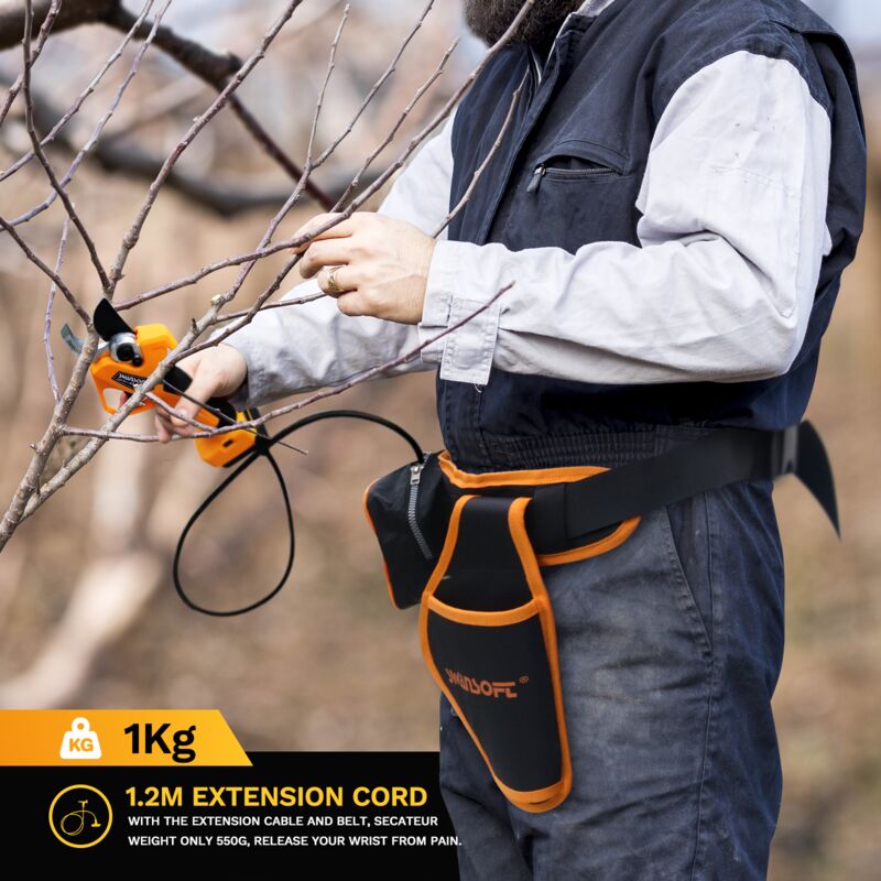 Cisaille De Jardin , Professionnel De 25 Mm Avec 2 Batteries De 9 000 MAh Pour L'élagage, Sans Fil Pour Jardin, Branches Sécateur électrique Cisaille De Jardin , Professionnel De 25 Mm Avec 2 Batteries De 9 000 MAh Pour L'élagage, Sans Fil Pour Jardin, Branches Sécateur électrique