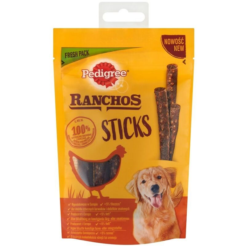 Pedigree Ranchos Sticks mit Huhn - Hundeleckerli - 60g