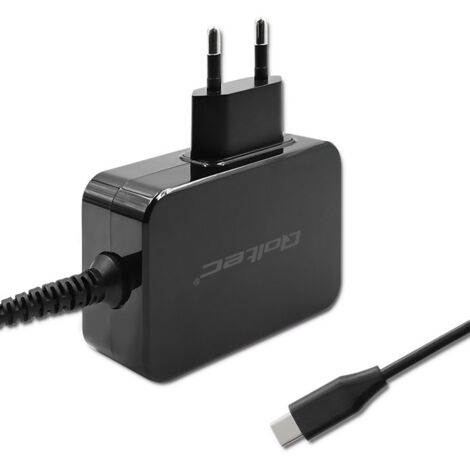 Qoltec 52385 GaN POWER PRO Ladegerät 1xUSB-C 45W 5-20V 2,25-3A Schwarz