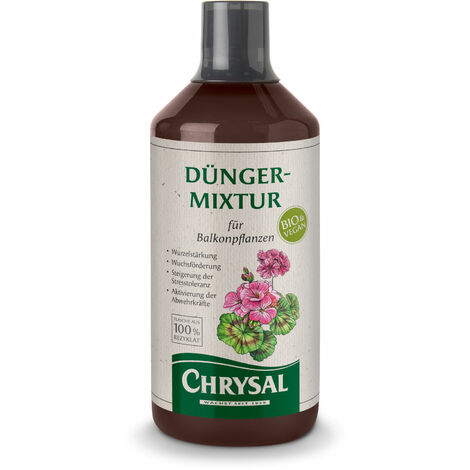 Chrysal Vegane Bio-Dünger-Mixtur für alle Balkonpflanzen - 1000 ml