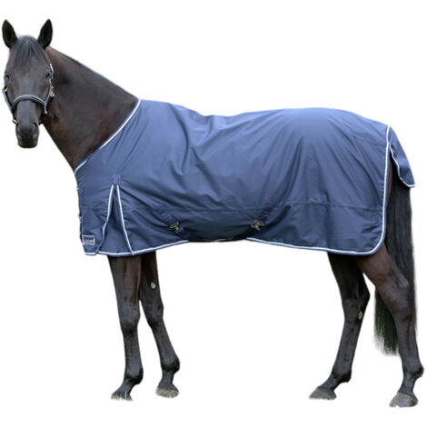 EQuest Outdoordecke Kingston für Pferde, navy - 100g/m² - 165 cm (1/4)